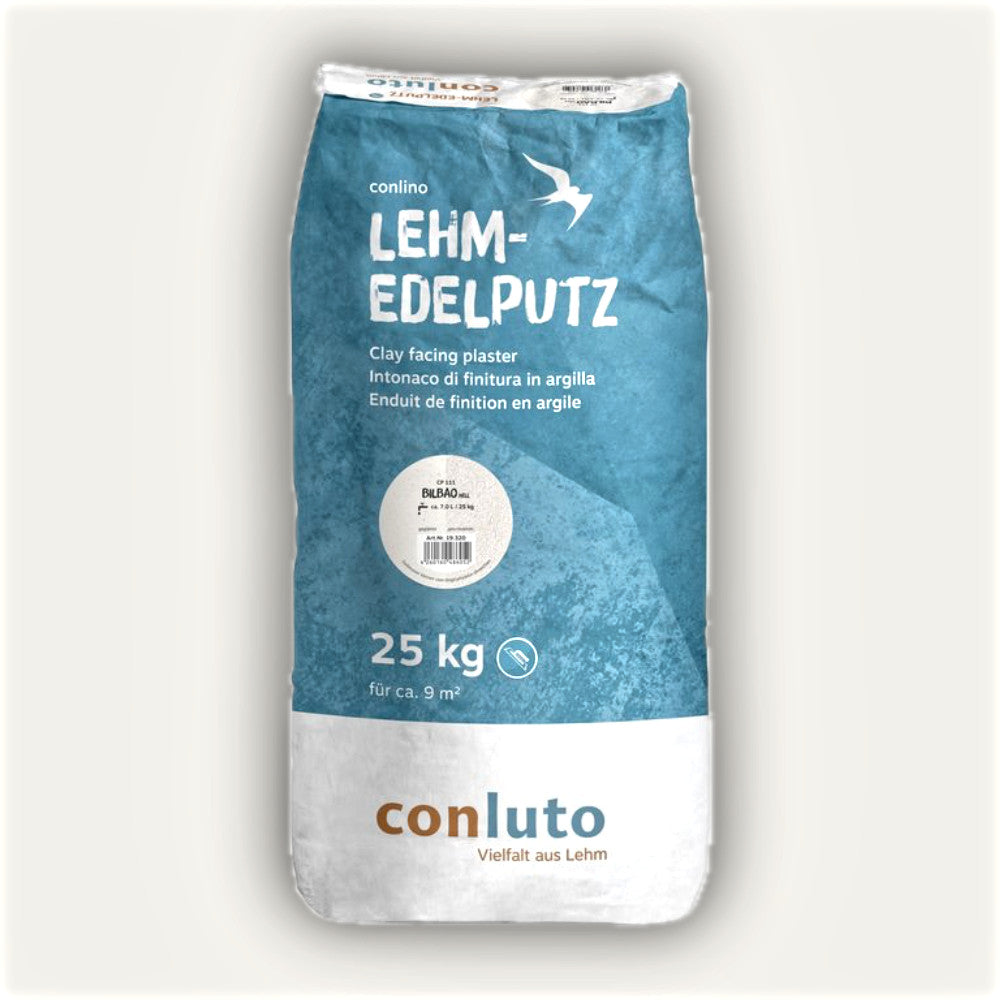 Naturbaustoffladen | Naturfarben Freiburg _ Lehmputz conluto Lehm-Edelputz bilbao hell