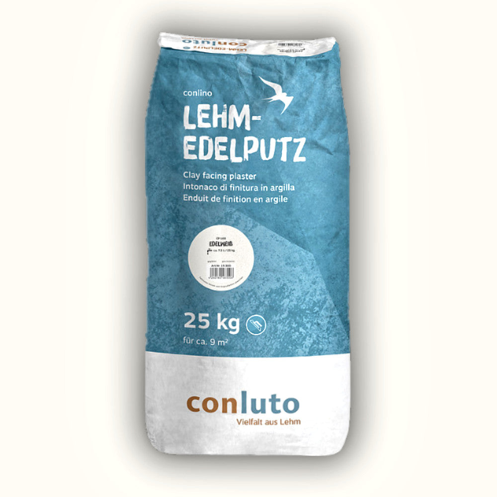 Naturbaustoffladen | Naturfarben Freiburg _ Lehmputz conluto Lehm-Edelputz edelweiss