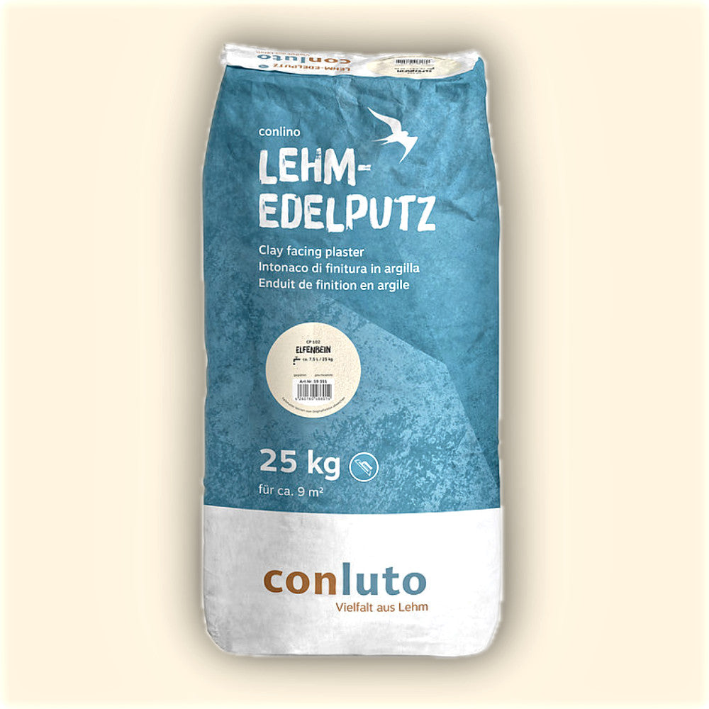 Naturbaustoffladen | Naturfarben Freiburg _ Lehmputz conluto Lehm-Edelputz elfenbein