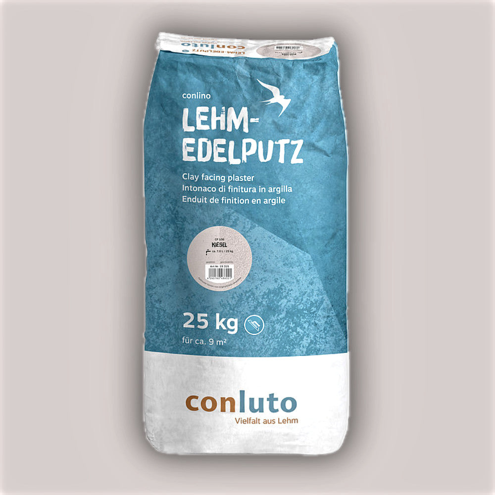 Naturbaustoffladen | Naturfarben Freiburg _ Lehmputz conluto Lehm-Edelputz kiesel