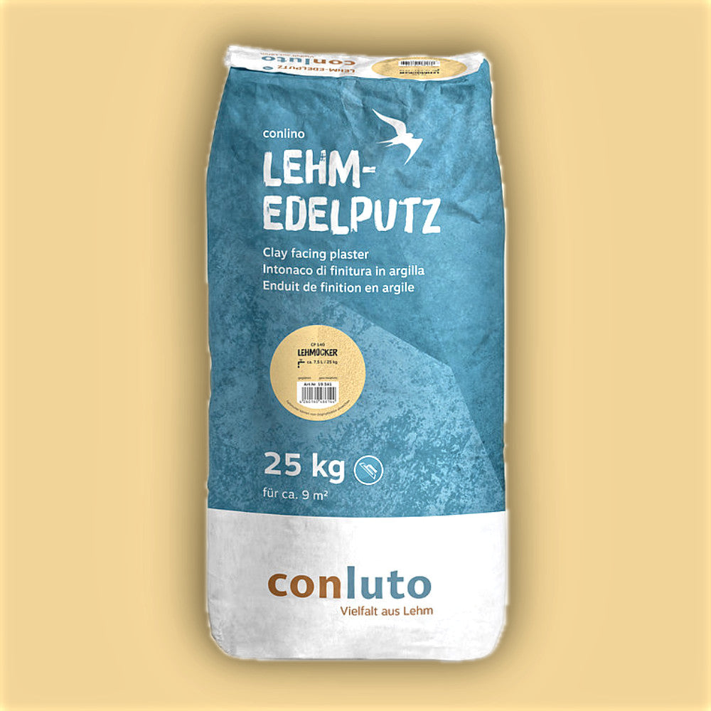 Naturbaustoffladen | Naturfarben Freiburg _ Lehmputz conluto Lehm-Edelputz lehmocker