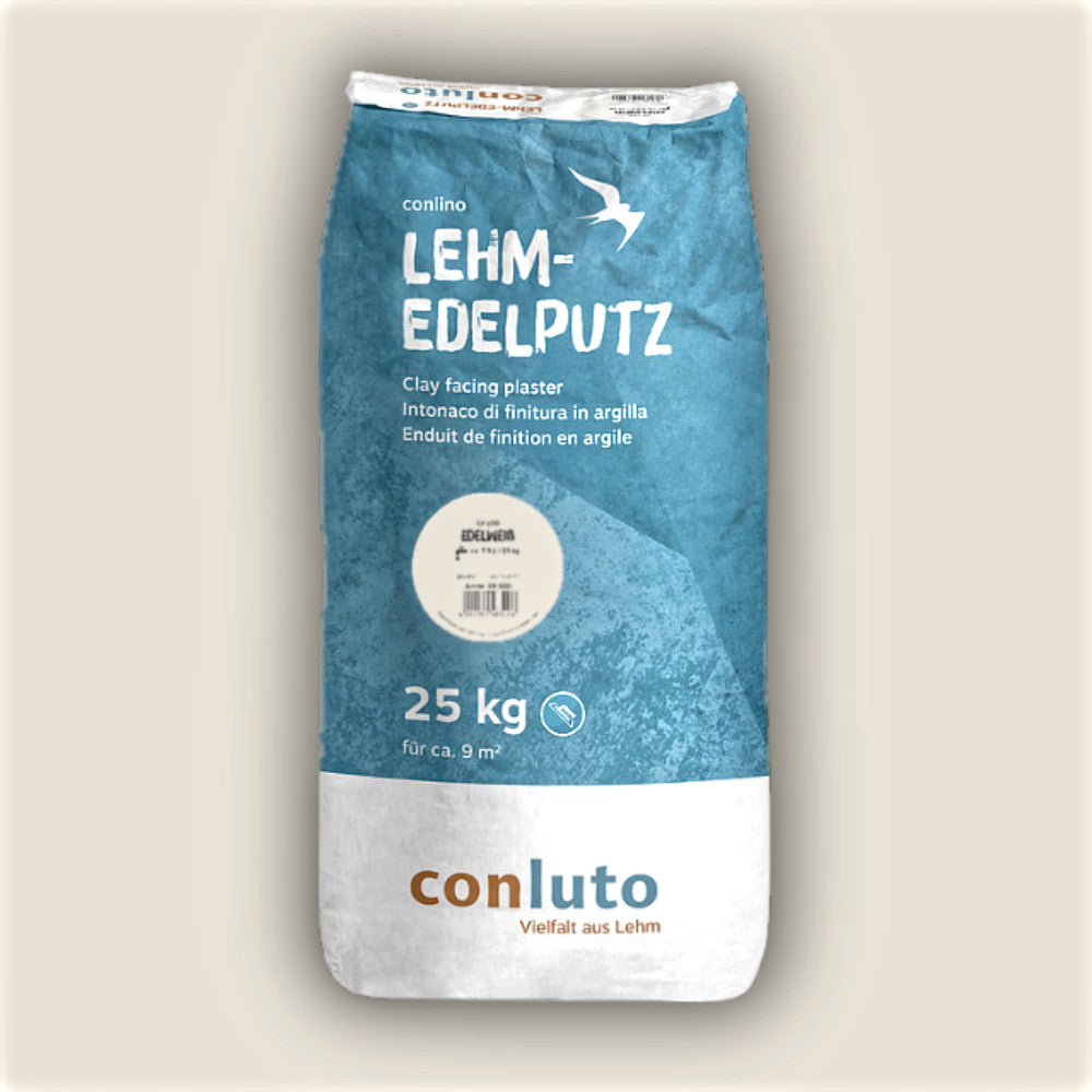 Naturbaustoffladen | Naturfarben Freiburg _ Lehmputz conluto Lehm-Edelputz nebelgrau