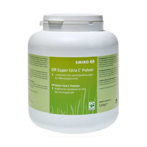 EM Super Cera C® Polvere 500g – Polvere Di Ceramica Fine Fermentata Con Microrganismi Efficaci, Per Migliorare Terreno, Additivo Per Pitture E Cemente, Uso In Agricoltura E Bioedilizia