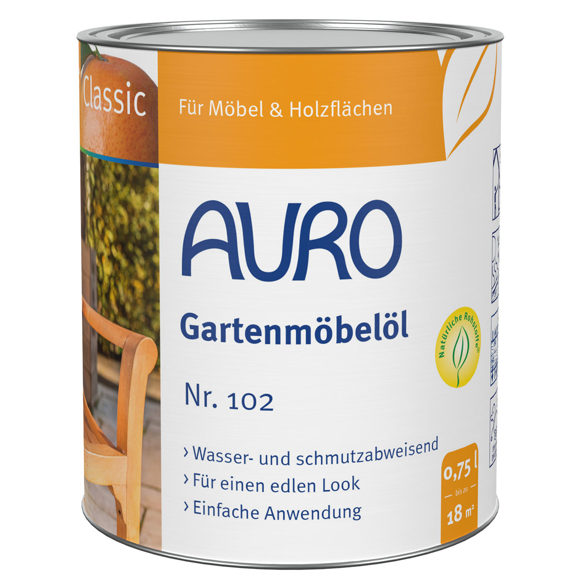 AURO Gartenmöbelöl Classic Nr. 102 _ Natur