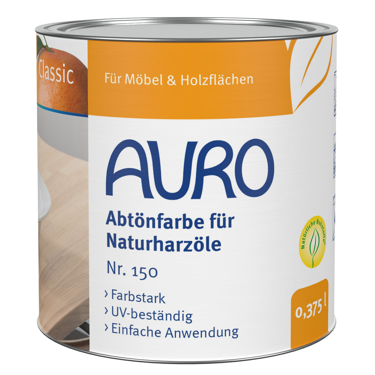 AURO Abtönfarbe für Naturharzöle Nr. 150-99 | Erd-Schwarz