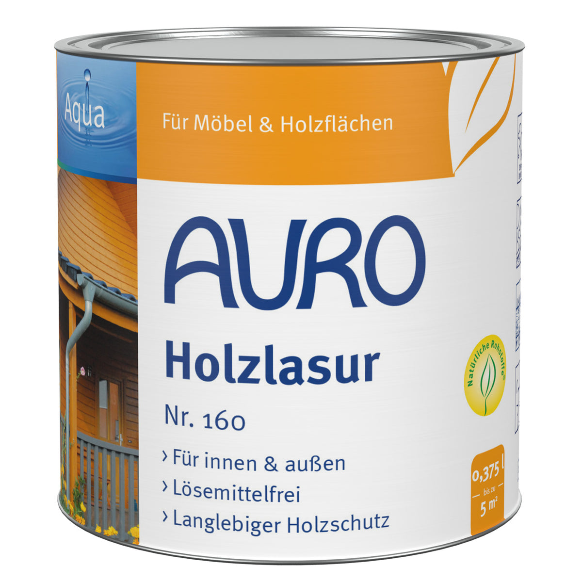 AURO Holzlasur Aqua Nr. 160-88 | Hellbraun