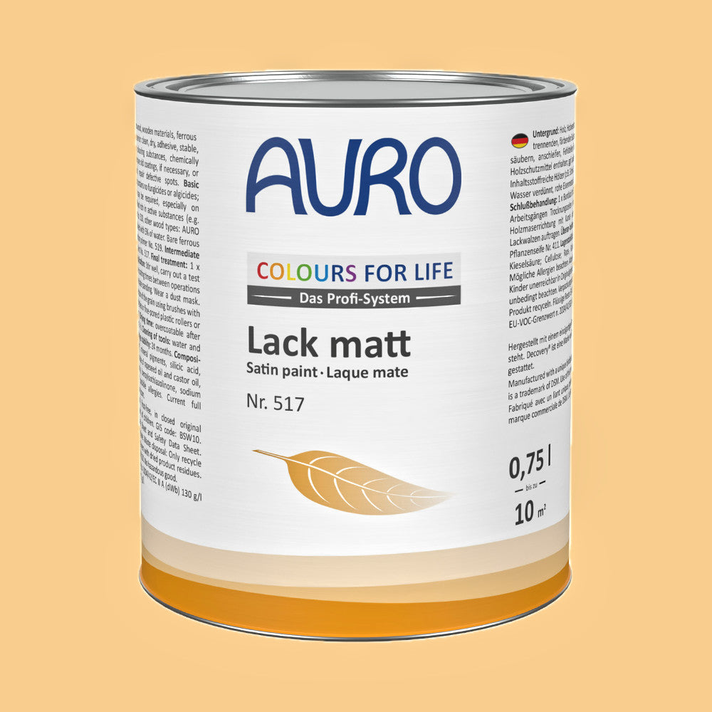 Naturbaustoffladen | Naturfarben Freiburg _ AURO COLOURS FOR LIFE Lack, matt Nr. 517 | bitter orange 15