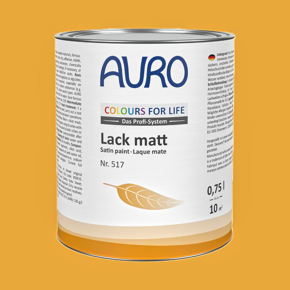 Naturbaustoffladen | Naturfarben Freiburg _ AURO COLOURS FOR LIFE Lack, matt Nr. 517 | sundown