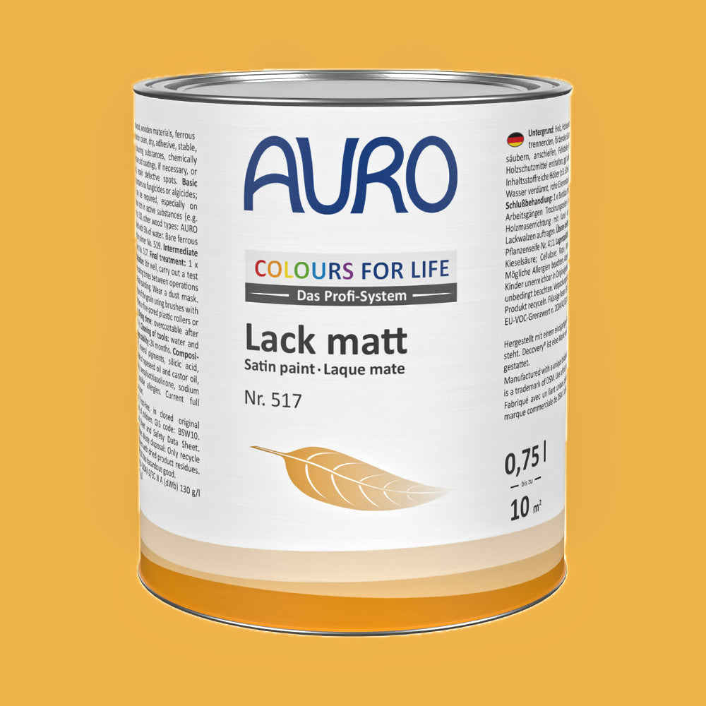Naturbaustoffladen | Naturfarben Freiburg _ AURO COLOURS FOR LIFE Lack, matt Nr. 517 | sundown 05