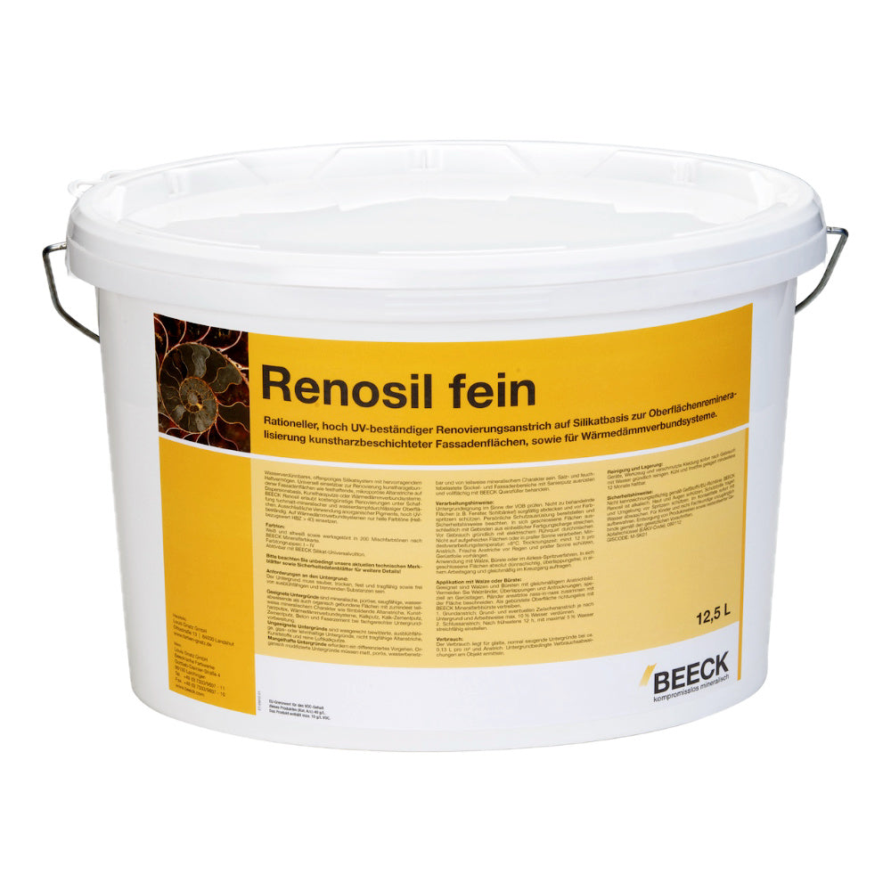 Naturbaustoffladen | Naturfarben Freiburg _ BEECK RENOSIL fein Silikatfarbe