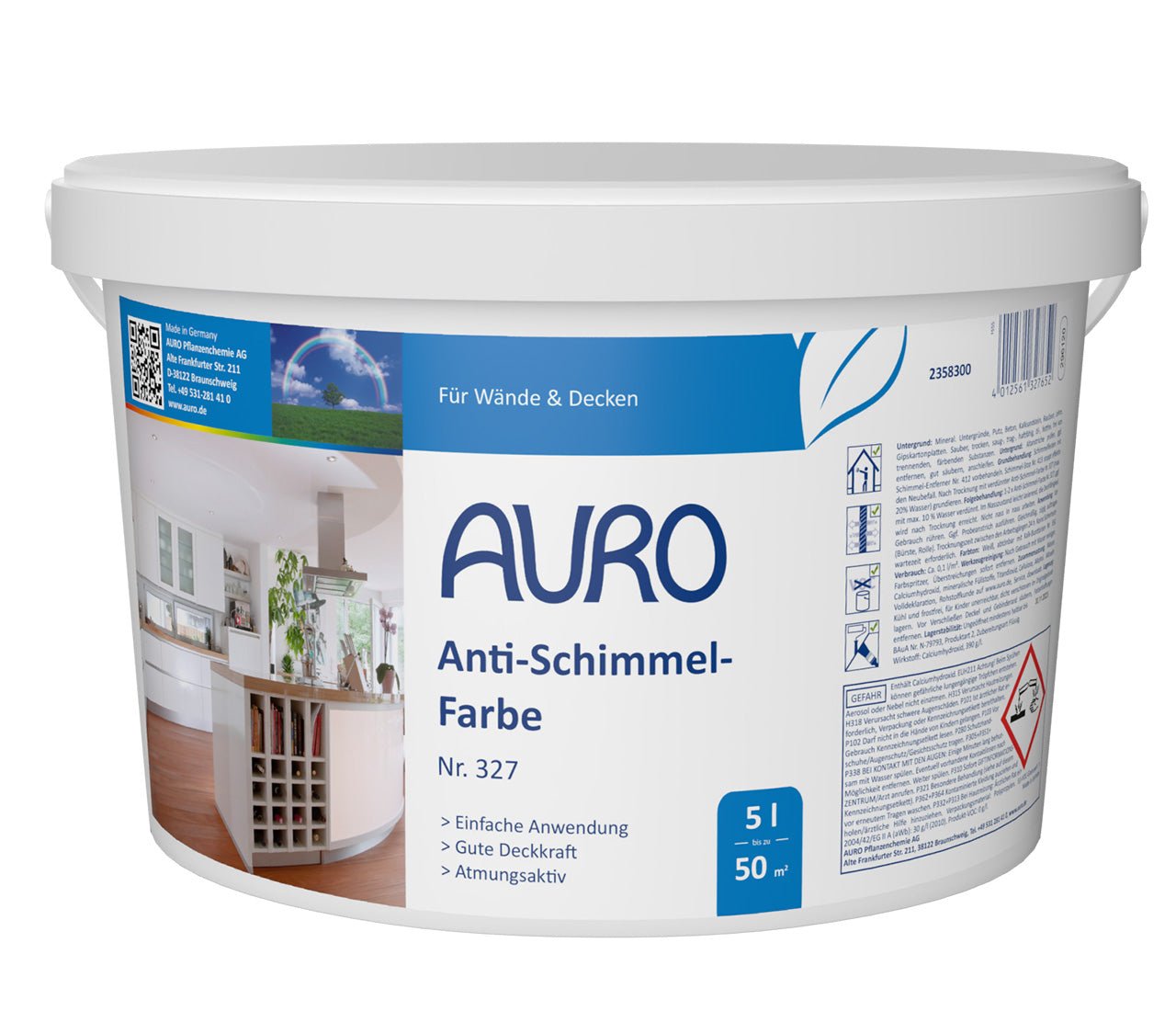 Naturbaustoffladen | Naturfarben Freiburg _ AURO Anti - Schimmel - Farbe Nr. 327