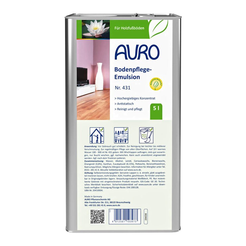 Naturbaustoffladen | Naturfarben Freiburg _ AURO Bodenpflege Emulsion Nr. 431