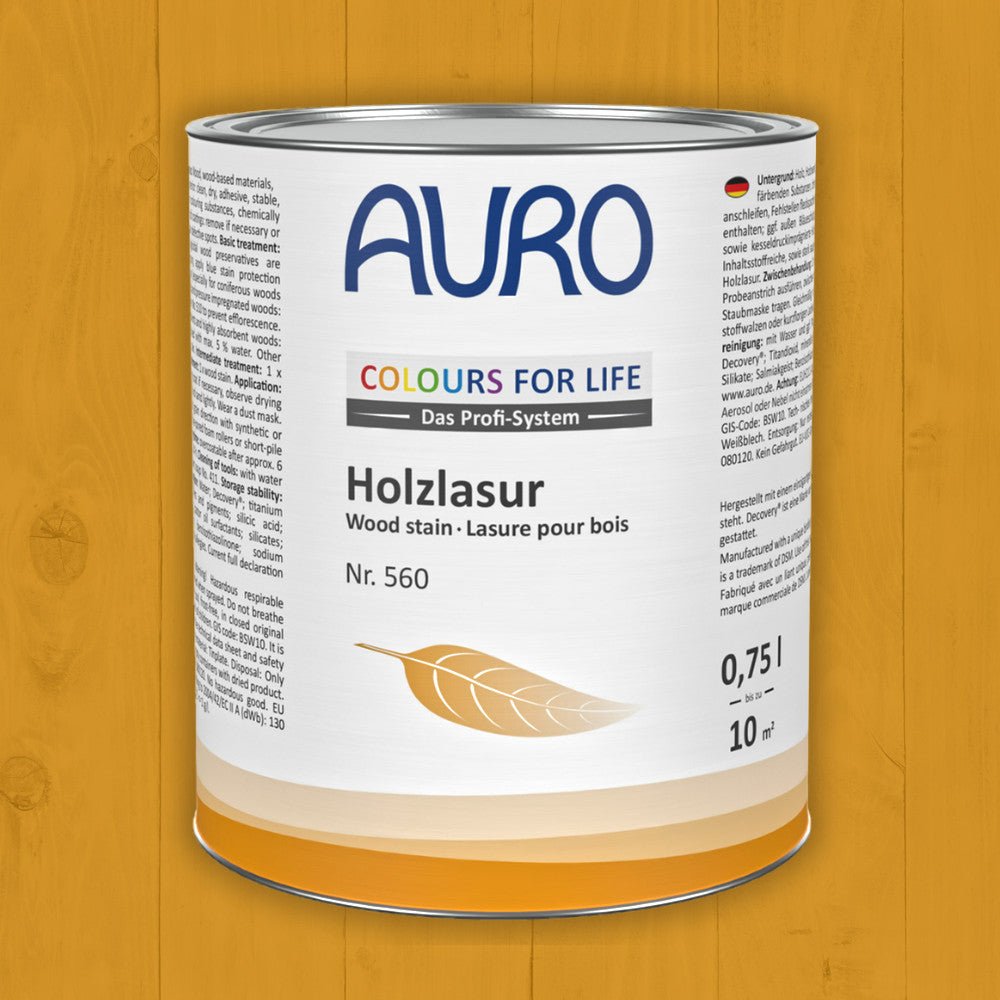 Naturbaustoffladen | Naturfarben Freiburg _ AURO COLOURS FOR LIFE Holzlasur Nr. 560 | braune Töne