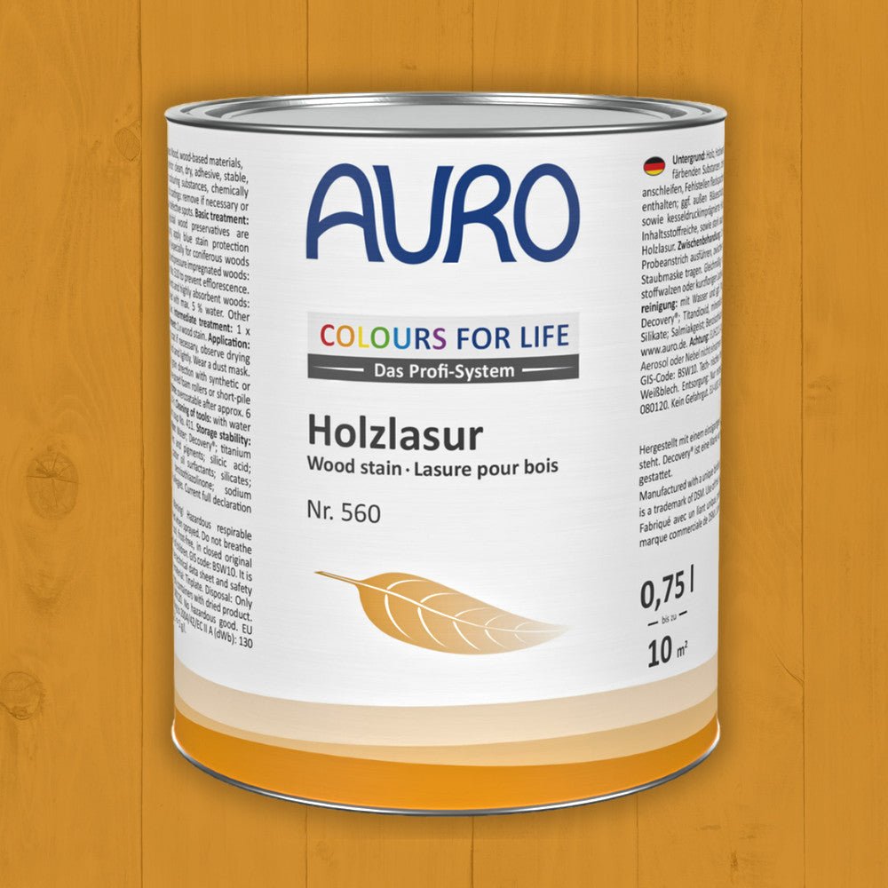 Naturbaustoffladen | Naturfarben Freiburg _ AURO COLOURS FOR LIFE Holzlasur Nr. 560 | braune Töne