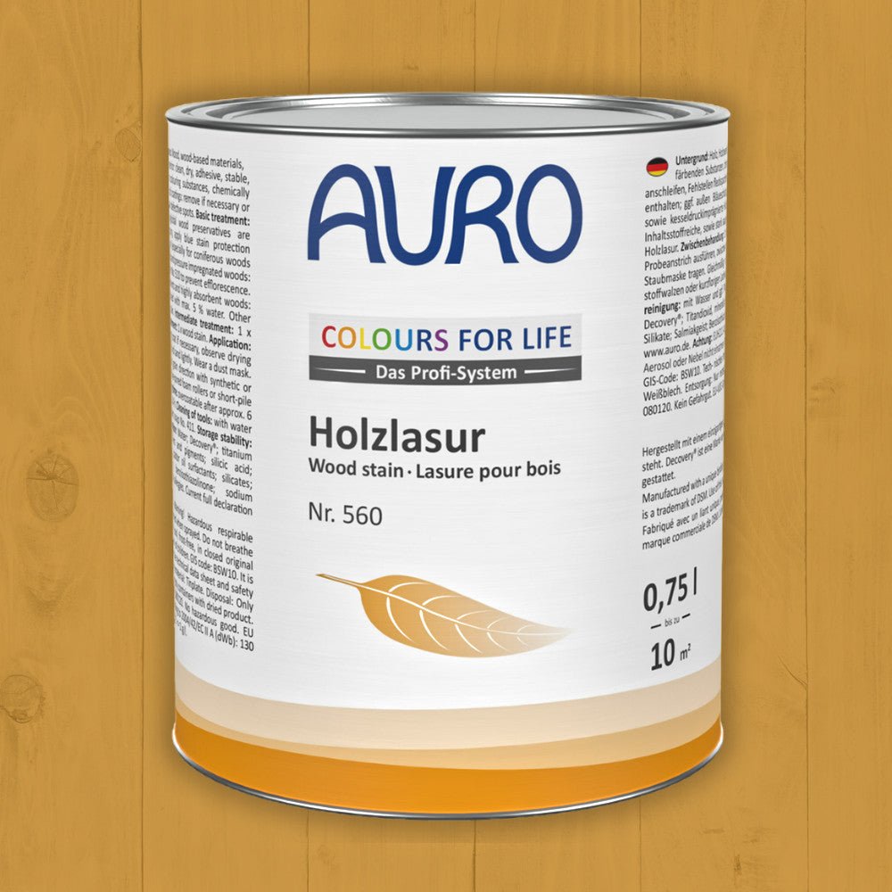 Naturbaustoffladen | Naturfarben Freiburg _ AURO COLOURS FOR LIFE Holzlasur Nr. 560 | braune Töne