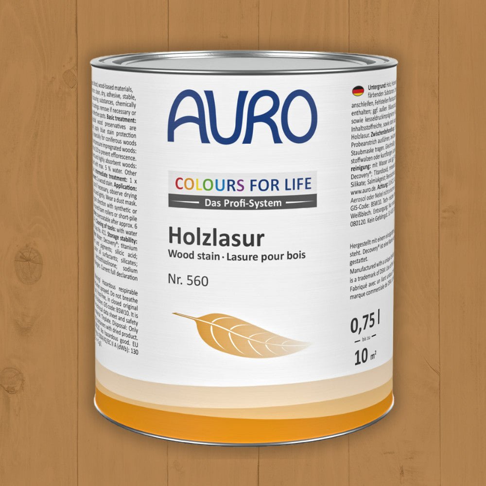 Naturbaustoffladen | Naturfarben Freiburg _ AURO COLOURS FOR LIFE Holzlasur Nr. 560 | braune Töne
