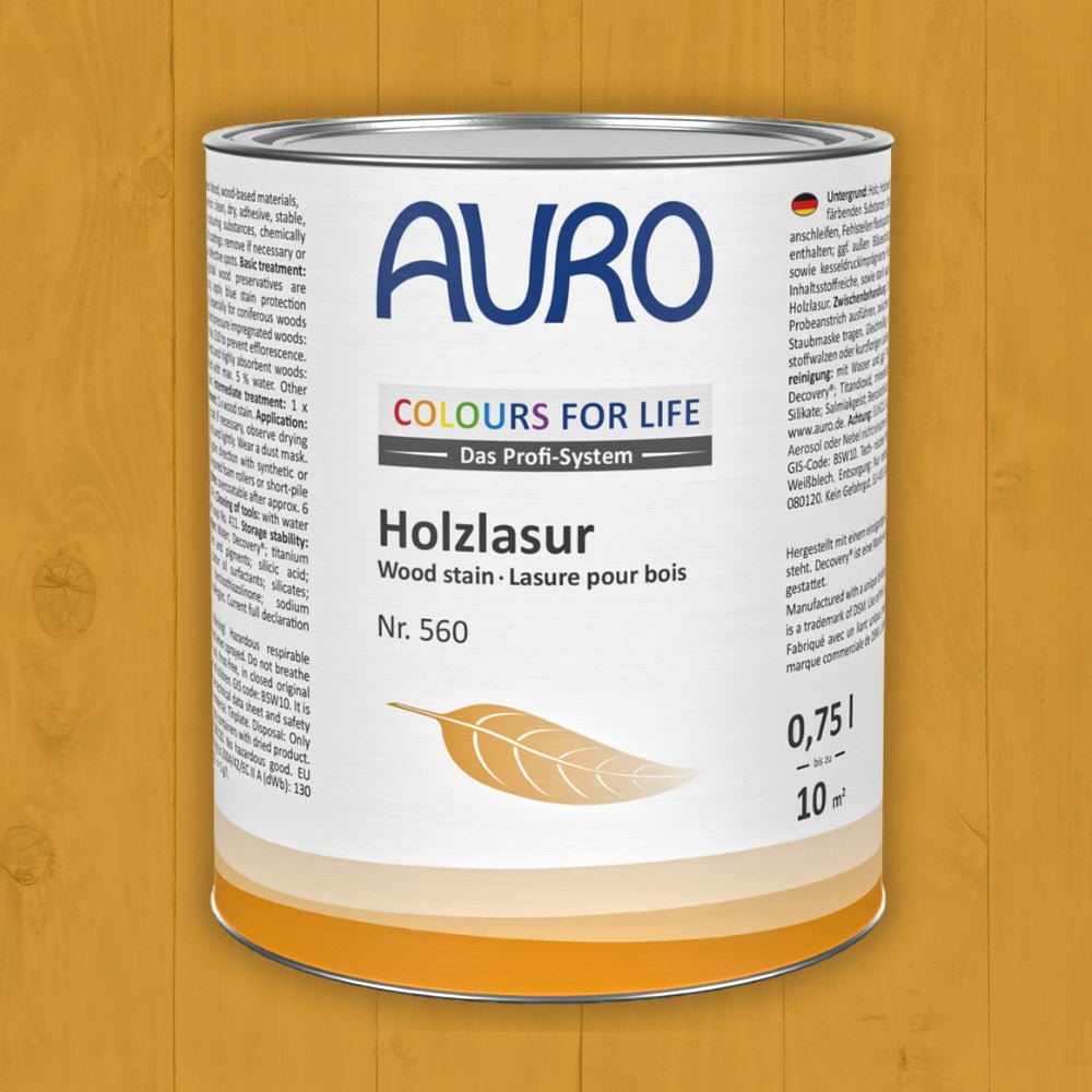 Naturbaustoffladen | Naturfarben Freiburg _ AURO COLOURS FOR LIFE Holzlasur Nr. 560 | braune Töne