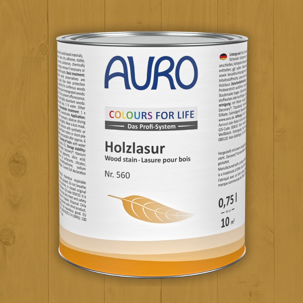 Naturbaustoffladen | Naturfarben Freiburg _ AURO COLOURS FOR LIFE Holzlasur Nr. 560 | braune Töne