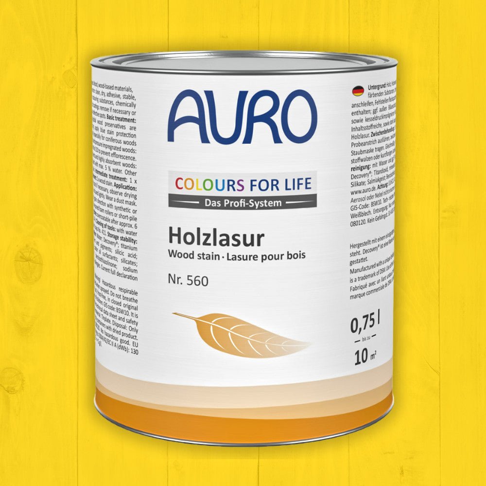 Naturbaustoffladen | Naturfarben Freiburg _ AURO COLOURS FOR LIFE Holzlasur Nr. 560 | orange bis rot