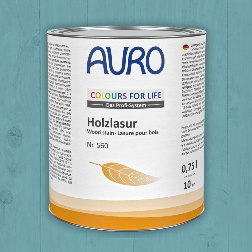 Naturbaustoffladen | Naturfarben Freiburg _ AURO COLOURS FOR LIFE Holzlasur Nr. 560 | violett bis blau