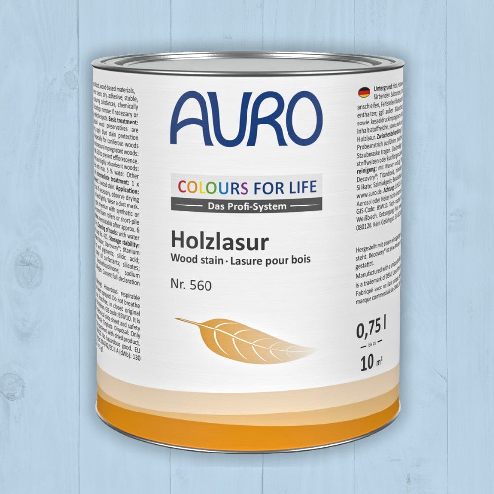 Naturbaustoffladen | Naturfarben Freiburg _ AURO COLOURS FOR LIFE Holzlasur Nr. 560 | violett bis blau