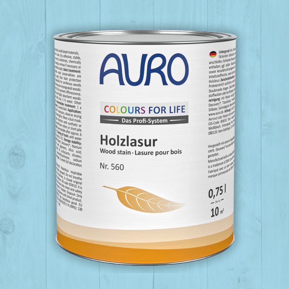 Naturbaustoffladen | Naturfarben Freiburg _ AURO COLOURS FOR LIFE Holzlasur Nr. 560 | violett bis blau