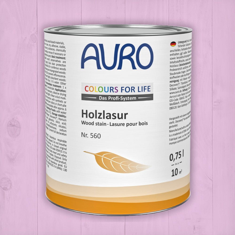 Naturbaustoffladen | Naturfarben Freiburg _ AURO COLOURS FOR LIFE Holzlasur Nr. 560 | violett bis blau