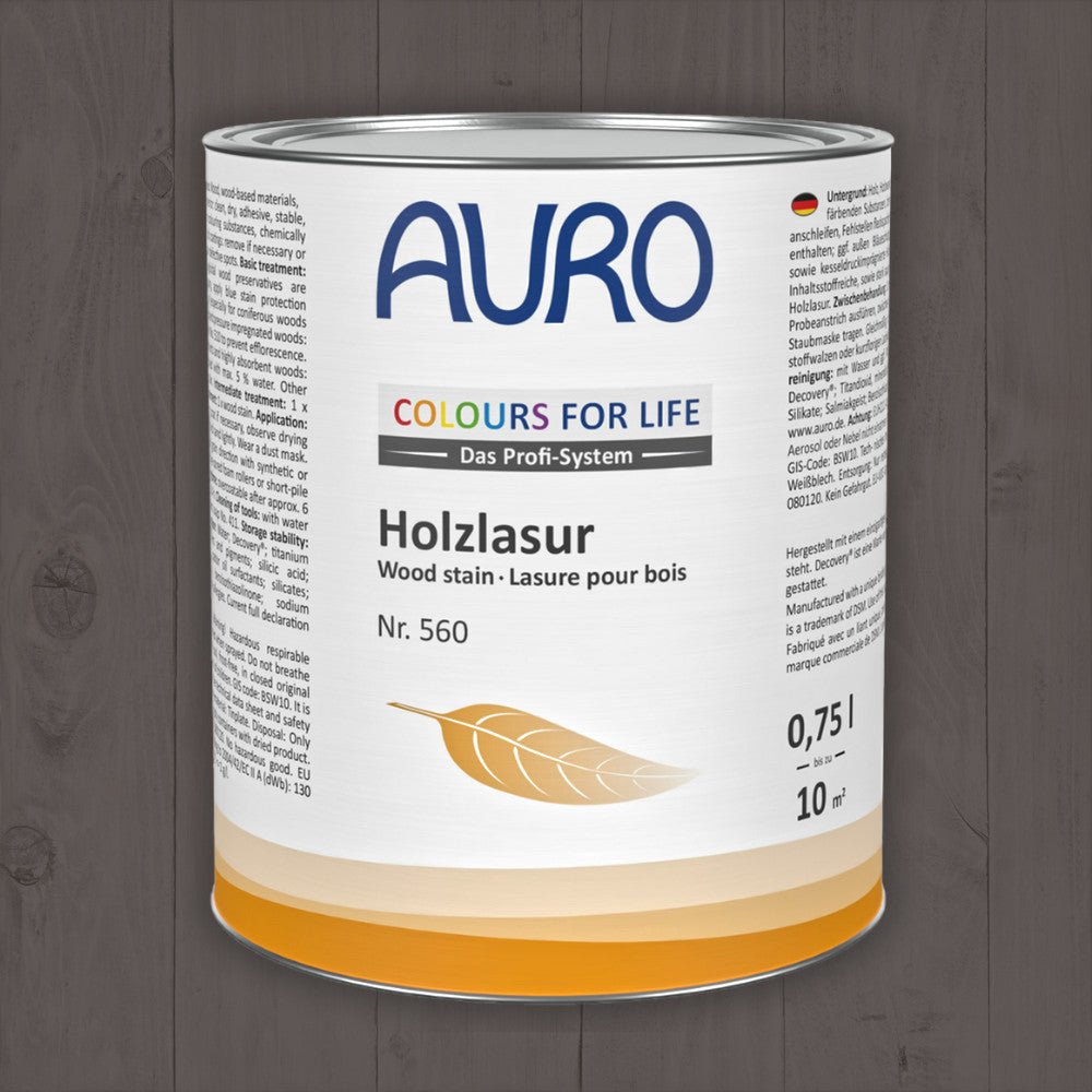 Naturbaustoffladen | Naturfarben Freiburg _ AURO COLOURS FOR LIFE Holzlasur Nr. 560 | weiß bis grau