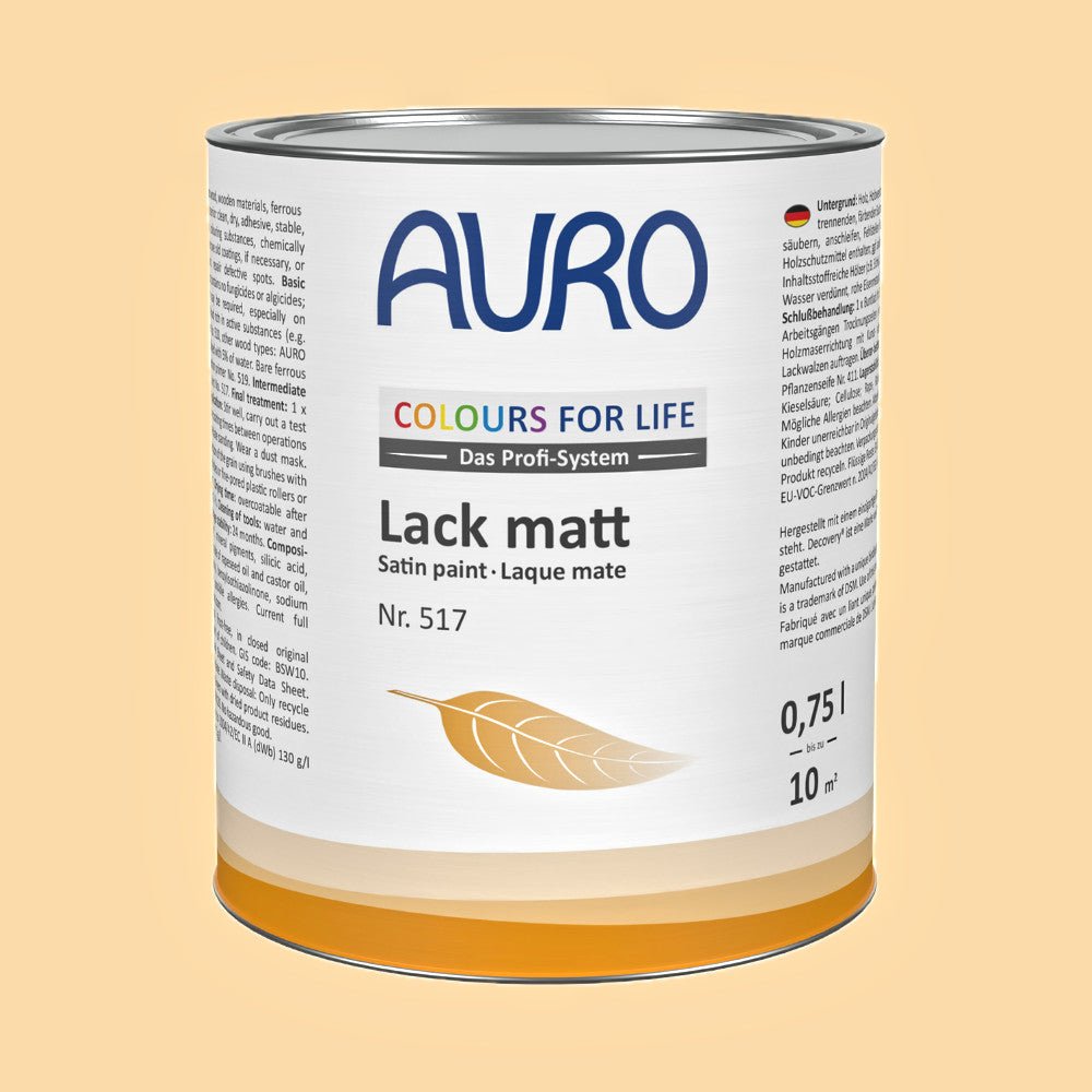 Naturbaustoffladen | Naturfarben Freiburg _ AURO COLOURS FOR LIFE Lack, matt Nr. 517 | bitter orange