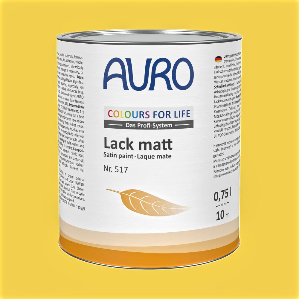 Naturbaustoffladen | Naturfarben Freiburg _ AURO COLOURS FOR LIFE Lack, matt Nr. 517 | sun - kissed