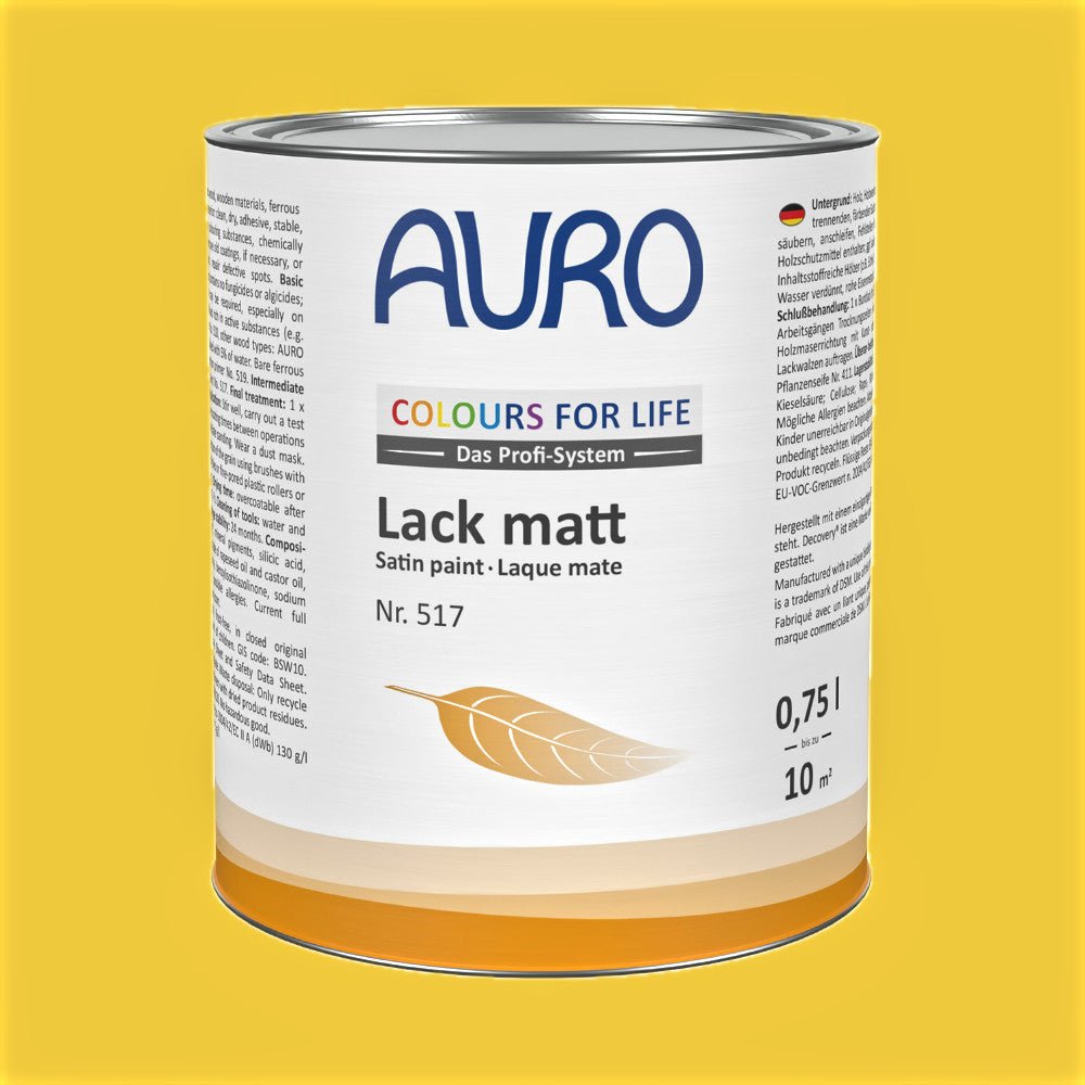 Naturbaustoffladen | Naturfarben Freiburg _ AURO COLOURS FOR LIFE Lack, matt Nr. 517 | sun - kissed