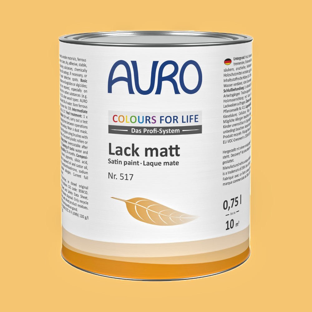 Naturbaustoffladen | Naturfarben Freiburg _ AURO COLOURS FOR LIFE Lack, matt Nr. 517 | sundown
