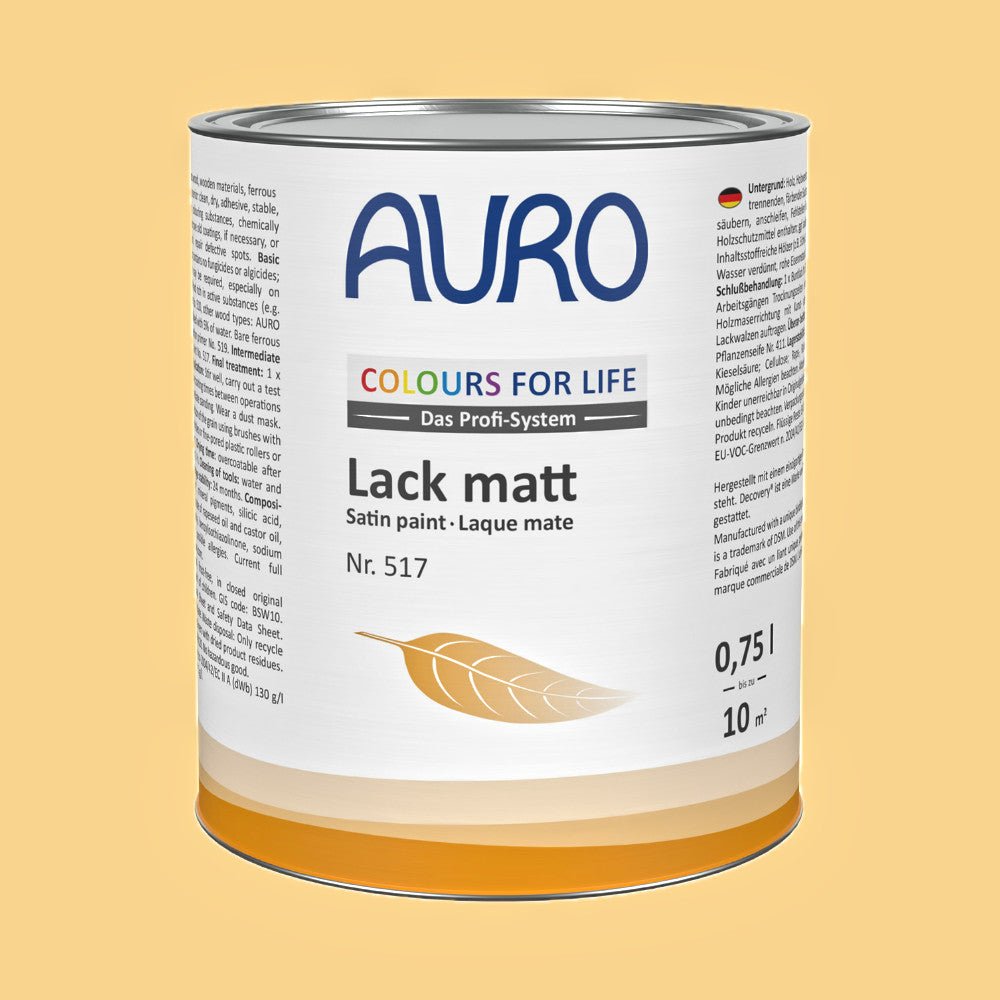 Naturbaustoffladen | Naturfarben Freiburg _ AURO COLOURS FOR LIFE Lack, matt Nr. 517 | sundown