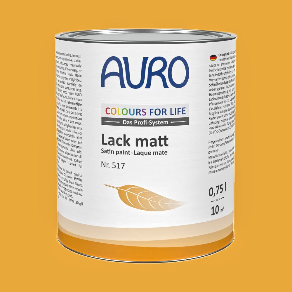 Naturbaustoffladen | Naturfarben Freiburg _ AURO COLOURS FOR LIFE Lack, matt Nr. 517 | sundown
