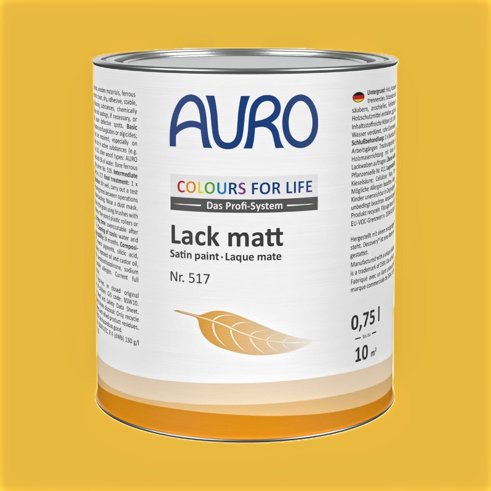 Naturbaustoffladen | Naturfarben Freiburg _ AURO COLOURS FOR LIFE Lack, matt Nr. 517 | wild mustard