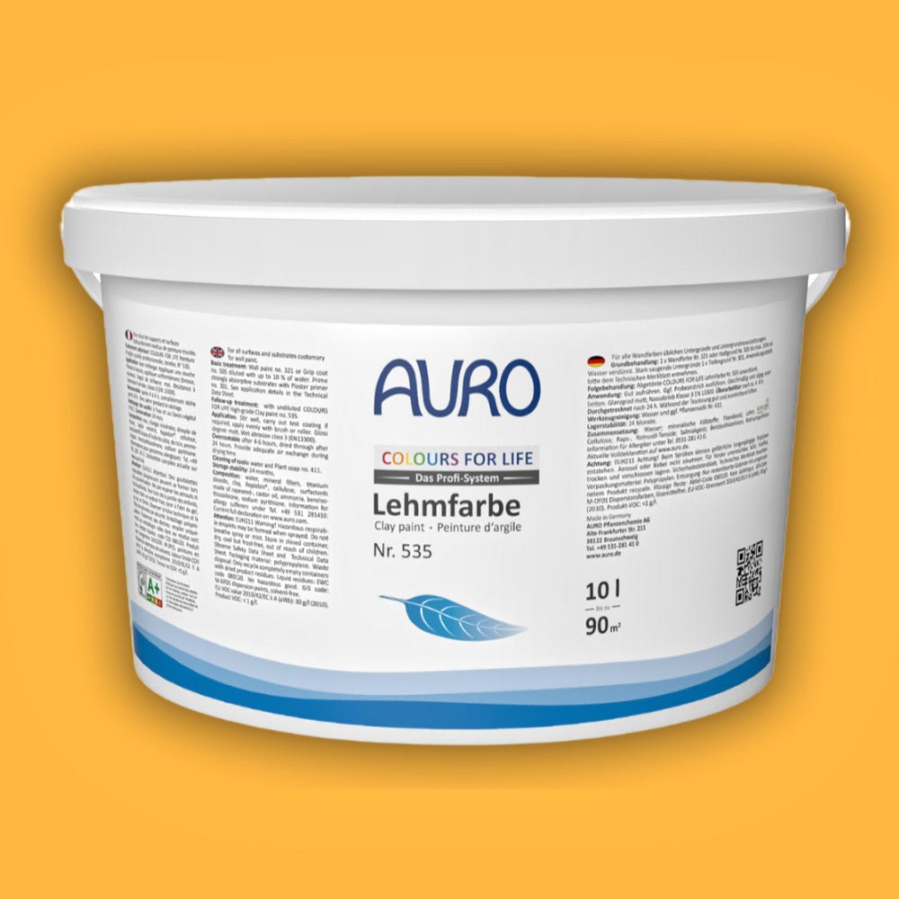 Naturbaustoffladen | Naturfarben Freiburg _ AURO COLOURS FOR LIFE Profi - Lehmfarbe Nr. 535 | Orangetöne