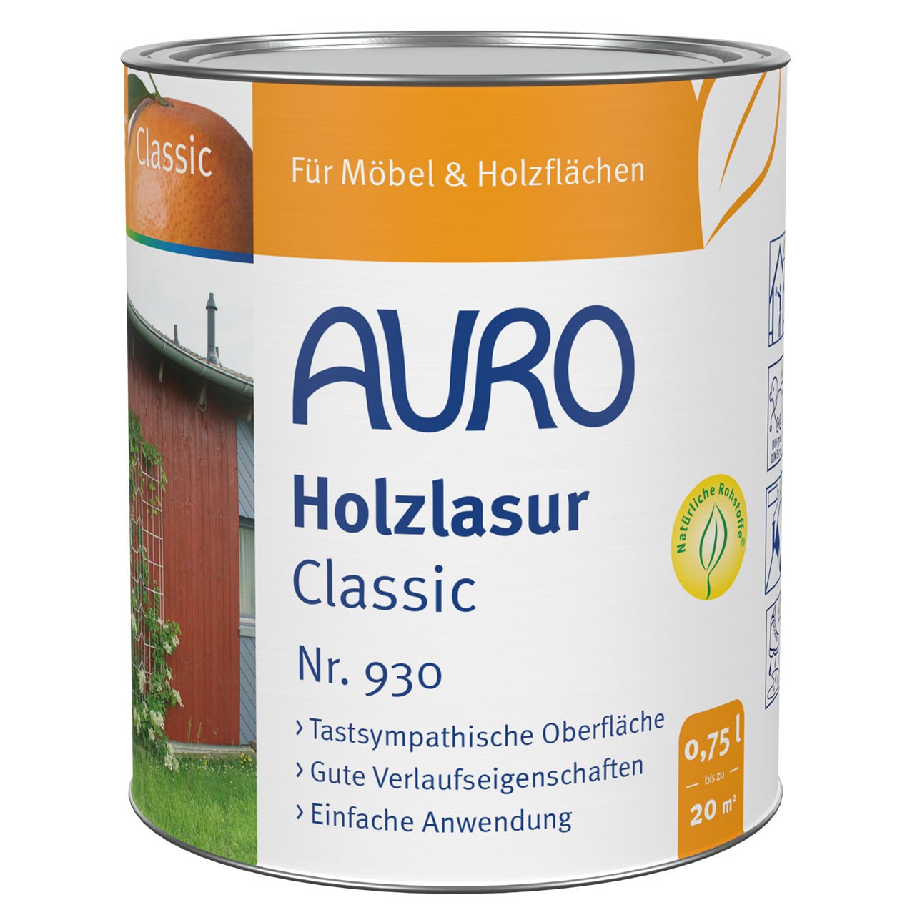 Naturbaustoffladen | Naturfarben Freiburg _ AURO Holzlasur, Classic Nr. 930 - 00 | farblos