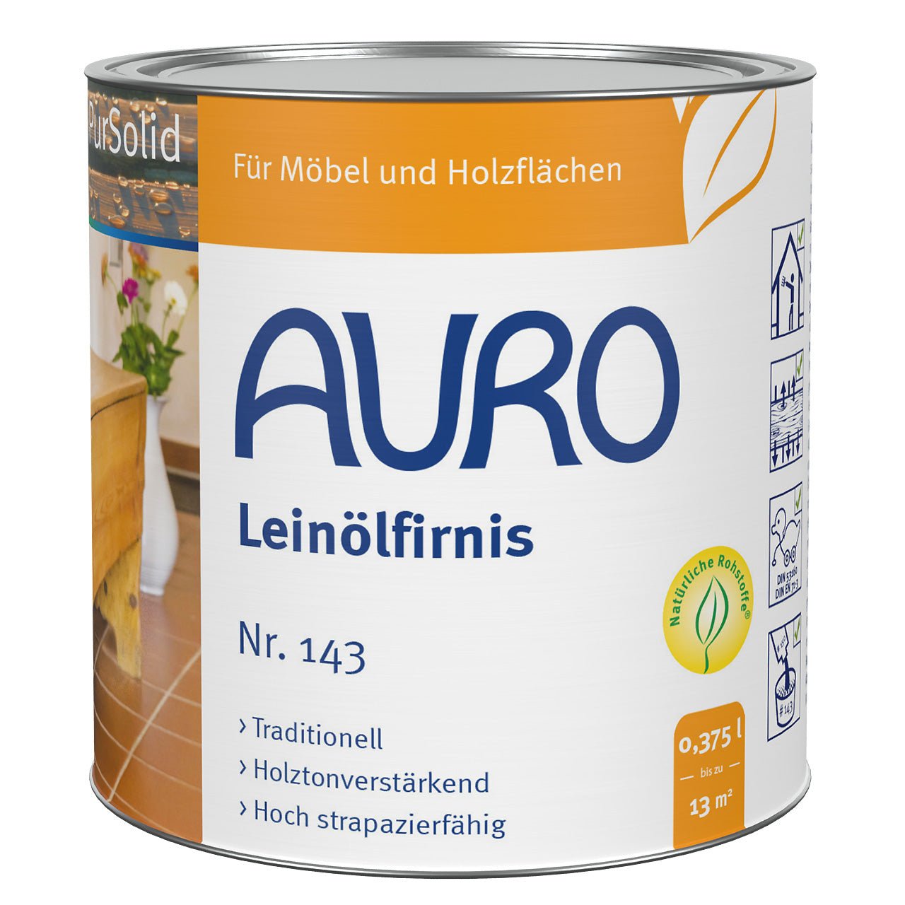 Naturbaustoffladen | Naturfarben Freiburg _ AURO Leinölfirnis Nr. 143