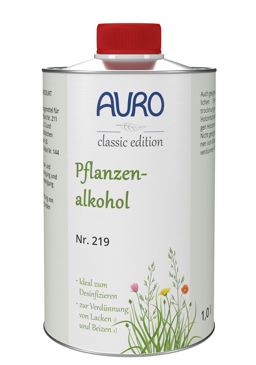 Naturbaustoffladen | Naturfarben Freiburg _ AURO Pflanzenalkohol Nr. 219