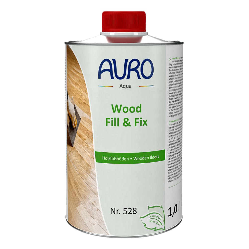 Naturbaustoffladen | Naturfarben Freiburg _ AURO Wood Fill & Fix Nr. 528 | Bodenspachtel Fugenspachtel
