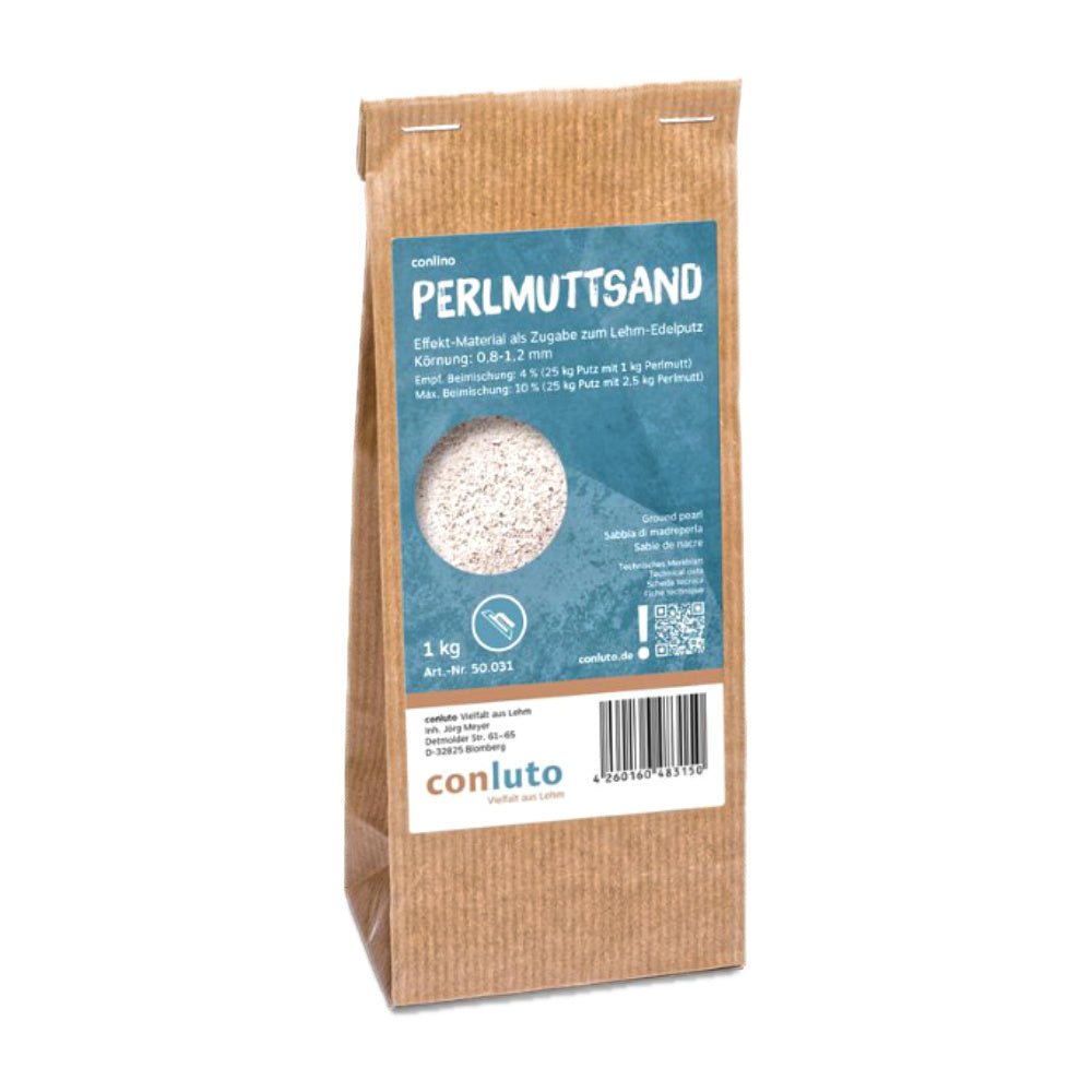 Naturbaustoffladen | Naturfarben Freiburg _ conluto Effekt - Material Perlmuttsand