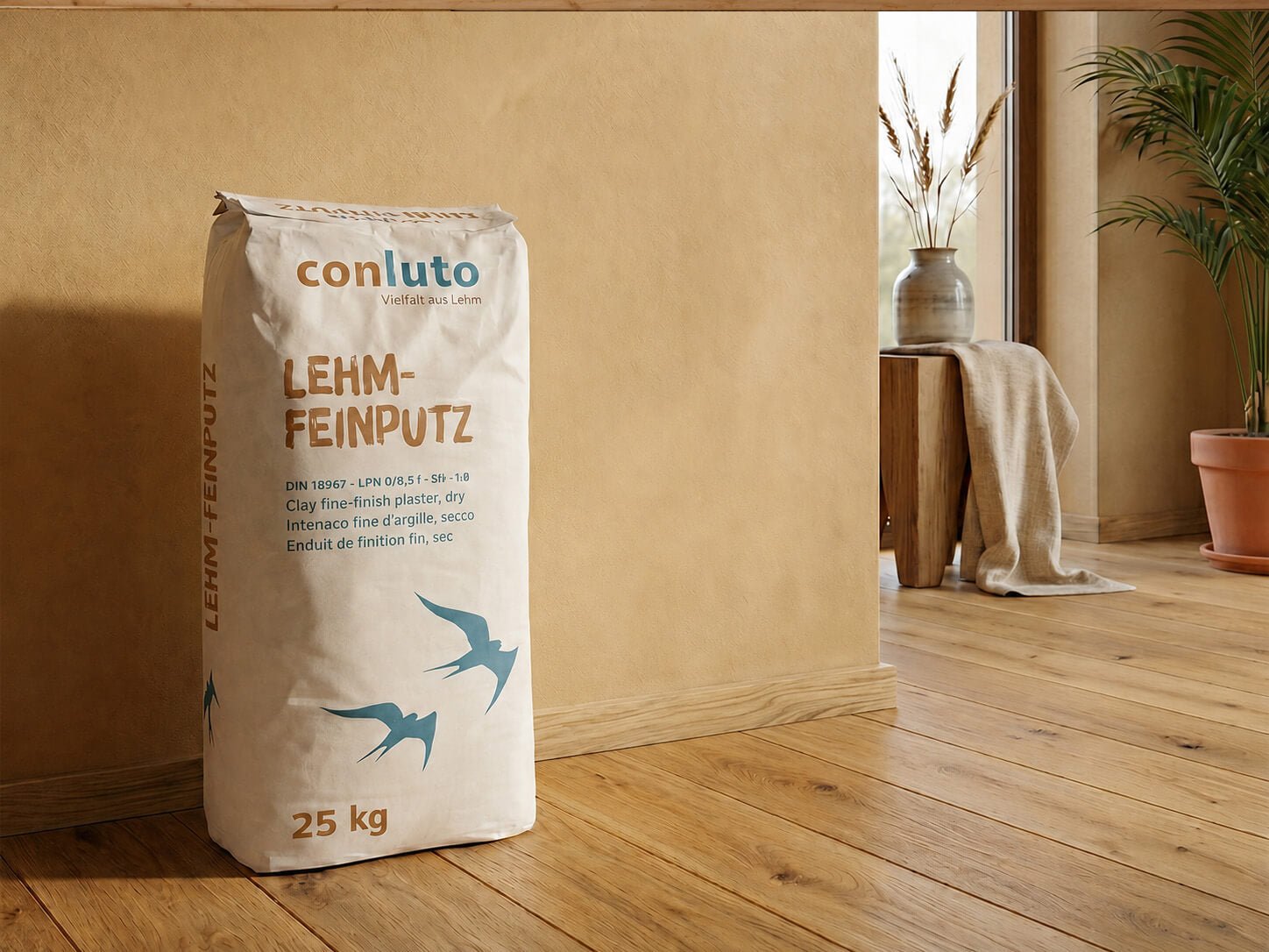 Naturbaustoffladen | Naturfarben Freiburg _ conluto Lehm-Feinputz - trocken