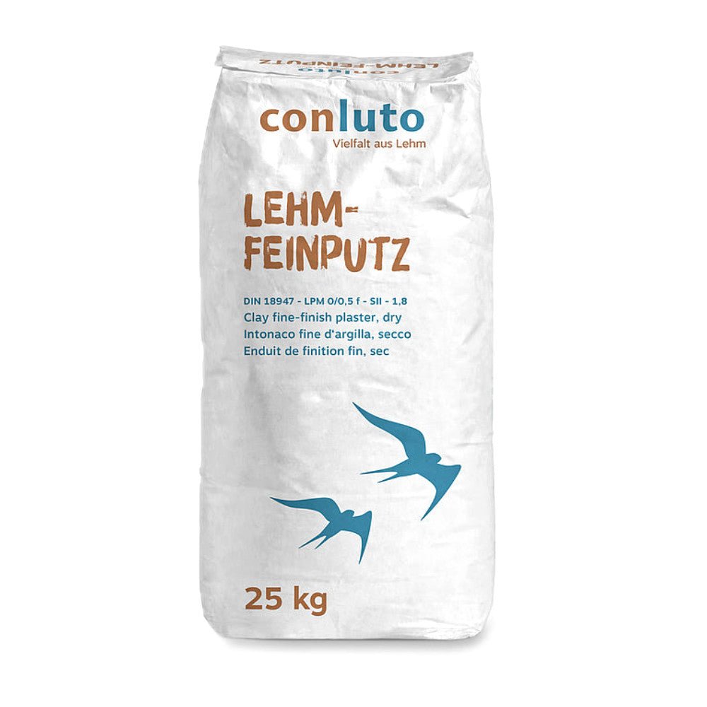 Naturbaustoffladen | Naturfarben Freiburg _ conluto Lehm - Feinputz - trocken Lehmputz
