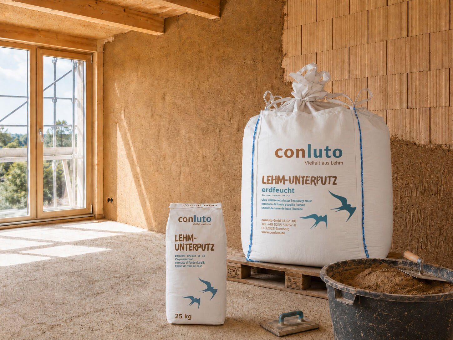 Naturbaustoffladen | Naturfarben Freiburg _ conluto Lehm-Unterputz -erdfeucht
