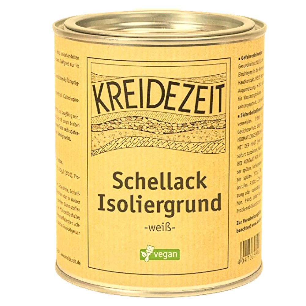 Naturbaustoffladen | Naturfarben Freiburg _ KREIDEZEIT Schellack Isoliergrund - weiß