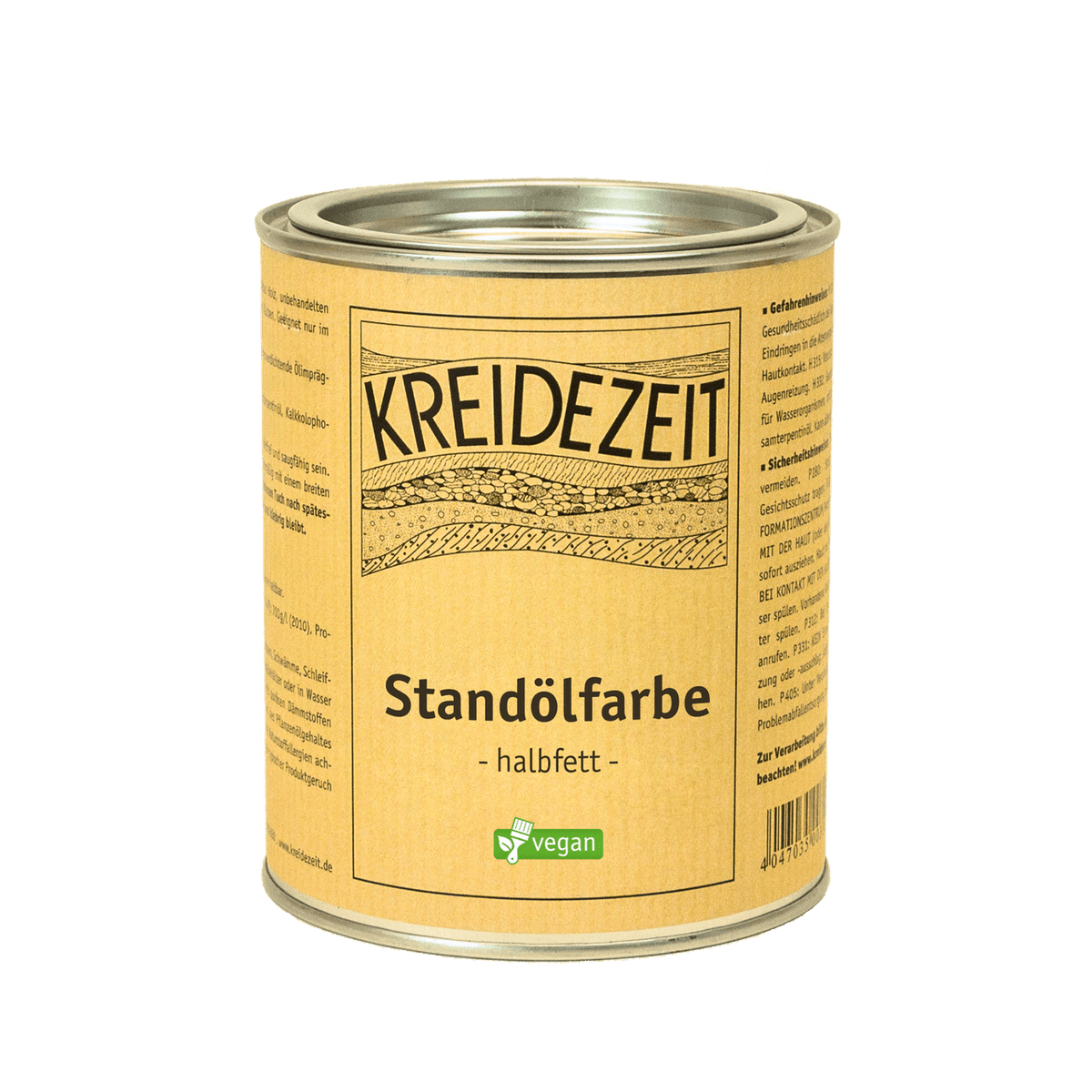 Naturbaustoffladen | Naturfarben Freiburg _ KREIDEZEIT Standölfarbe - halbfett, braun