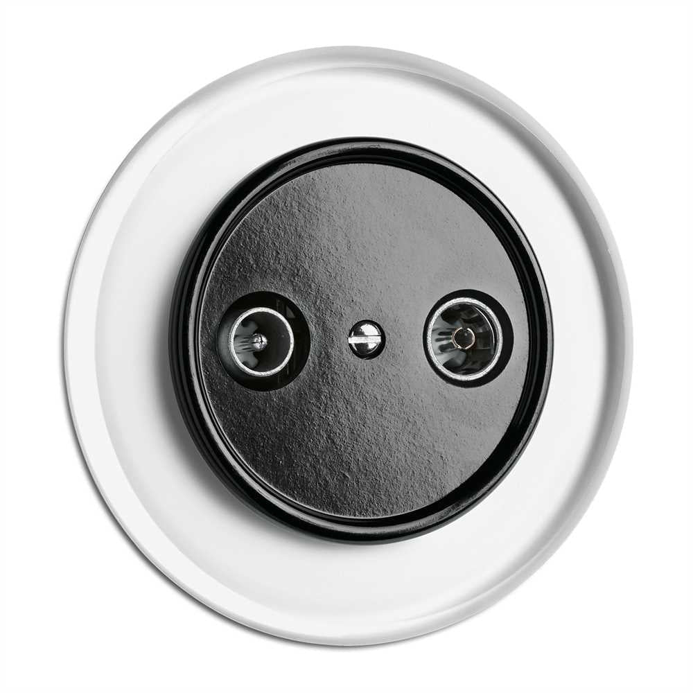 Naturbaustoffladen | Naturfarben Freiburg _ THPG Antennensteckdose Kabel BAKELIT®