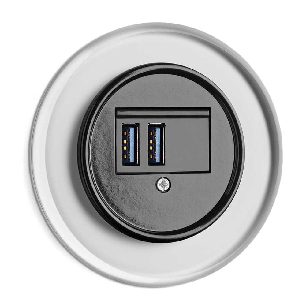 Naturbaustoffladen | Naturfarben Freiburg _ THPG USB Ladestelle Bakelit