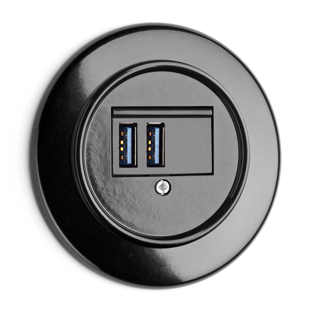 Naturbaustoffladen | Naturfarben Freiburg _ THPG USB Ladestelle Bakelit