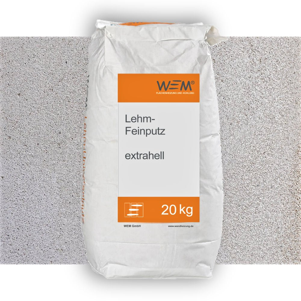 Naturbaustoffladen | Naturfarben Freiburg _ WEM Lehm - Feinputz extrahell | Lehmputz